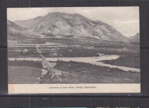 CANADA, ROCKY MOUNTAINS, CANMORE & BOW RIVER, c1930 ppc., unused.