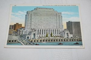 Chicago Daily News Building and Plaza Chicago Illinois Postcard World's Fair