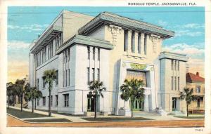 Jacksonville Florida Morocco Temple Street View Antique Postcard K49941