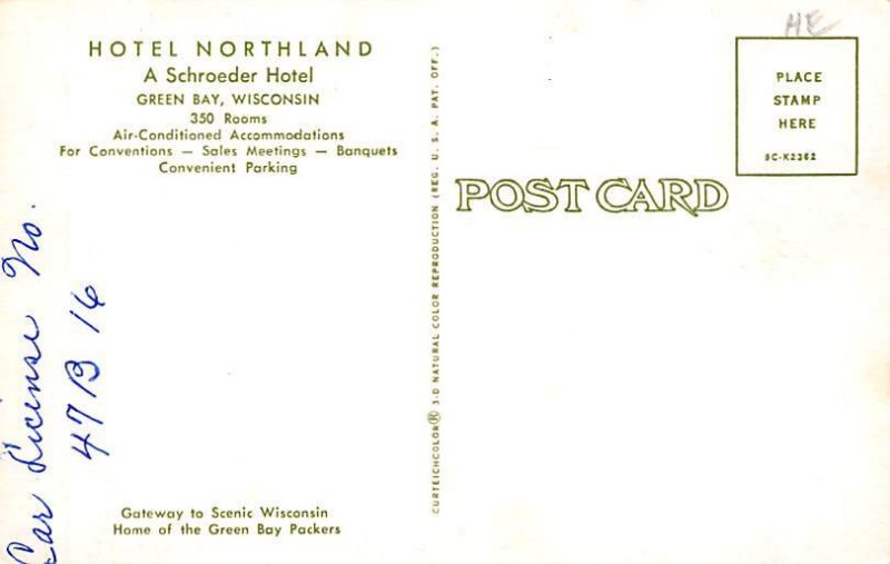 Hotel Northland A Schroeder Hotel  - Green Bay, Wisconsin WI