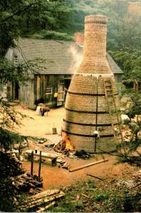 Massachusetts Sturbridge Firing The Pottery Kiln At Old Sturbridge Village