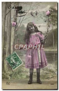 Old Postcard Diabolo Child