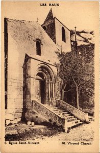 CPA LES BAUX Eglise Saint-Vincent (1259070)