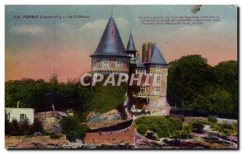 Old Postcard Pornic Le Chateau