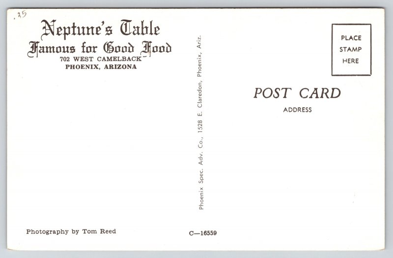 Phoenix Arizona~Neptunes Table Restaurant Dining & Exterior Views~Vintage PC