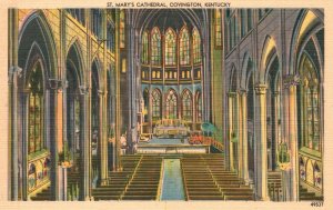 Vintage Postcard 1930's St. Mary's Cathedral Covington Kentucky Kraemer Art Co.