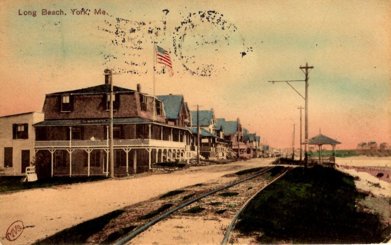 York, Maine - The Houses on Long Beach - in 1908