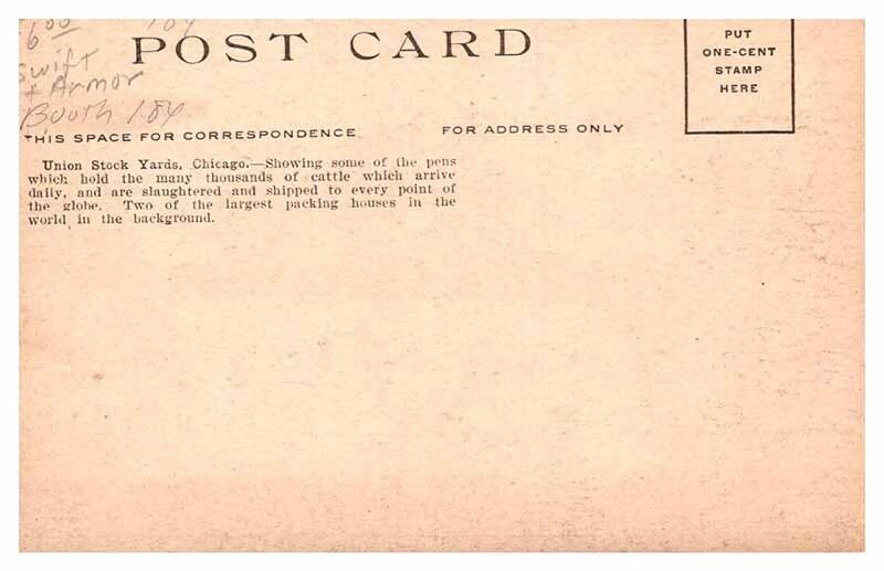 Postcard FARM SCENE Chicago Illinois IL AS7716