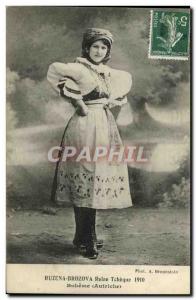 Old Postcard Ruzena Brozova Czech Queen 1910 Boheme Austria