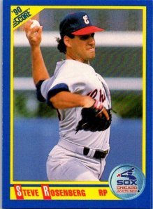 1990 Score Baseball Card Steve Rosenberg Chicago White Sox sk2554