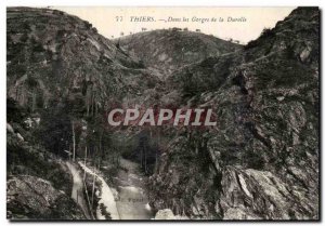 Old Postcard Thiers In the Gorges of the Durolle