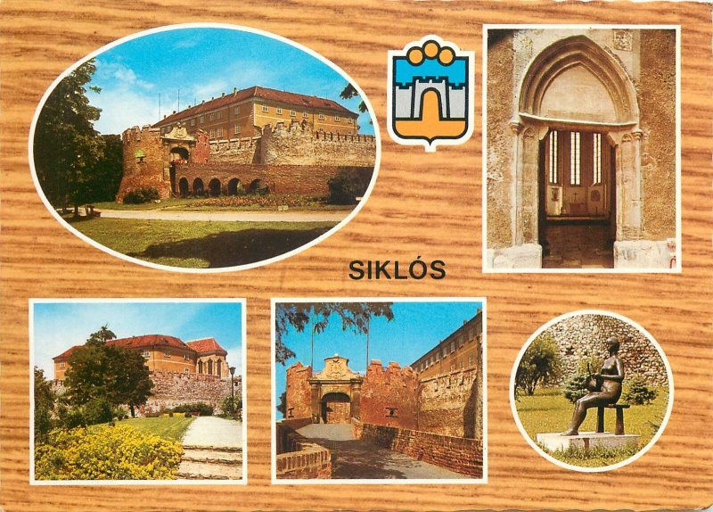 Europe Hungary Postcard Siklos multi view