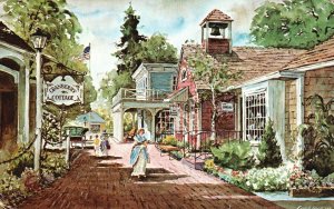 Vintage Postcard Milleridge Inn Jericho Turnpike Long Island New York Sanderson