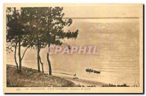 Old Postcard Arcachon Cote d'Argent Sunset