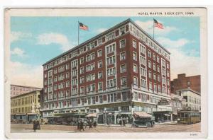 Hotel Martin Sioux City Iowa 1920s postcard