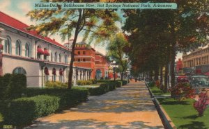 Vintage Postcard Million-Dollar Bathhouse Row Hot Springs National Park Arkansas