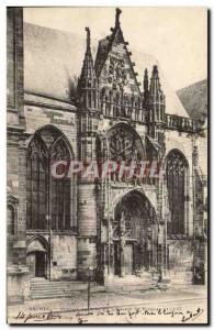 Old Postcard Rethel Portal & # 39eglise Saint Nicolas