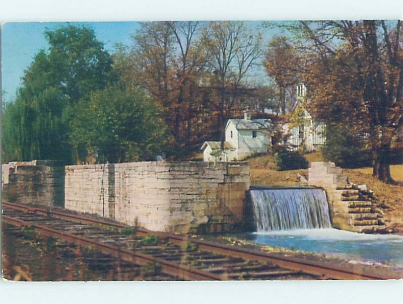 Pre-1980 CANAL FALLS Metamora by Laurel & Rushville Connersville IN AD6037