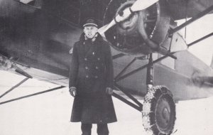 Airplanes Early Boston Maine Airways Pilot Captain Hazen R Bean In Front Of S...