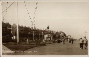 Ramsgate UK Wellington Crescent Real Photo Postcard