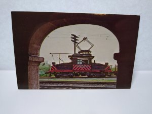 Railroad Postcard Sacramento Northern 654 Locomotive Train Marysville Steepie   