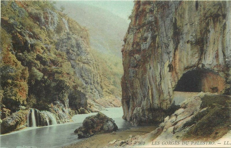 Algeria Palestro gorges tunnel postcard