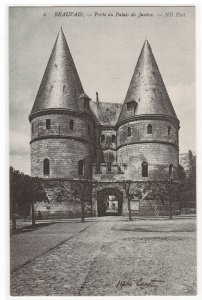 Porte du Palais de Justice Beauvais France 1910c postcard