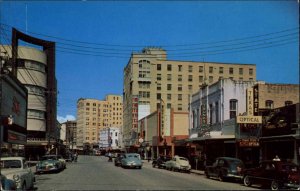 Corpus Christi Texas TX Chaparral Street Scene Classic 1950s Cars Vintage PC