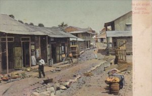 Panama Canal Zone Old Street Scene In Culebra