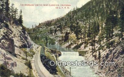 The Overland Limited Near Floriston California, CA USA Trains, Railroads Post...