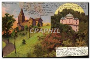 Old Postcard Gruss Aus Aachen