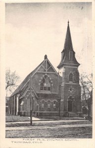 J59/ Trindad Colorado Postcard c1910 First M.E. Church Building 134