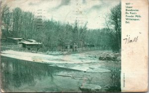 Vtg 1907 Upper Brandywine Du Ponts Powder Mills Wilmington Delaware DE Postcard