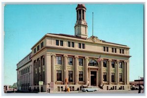 c1960's City Auditorium Modern Building Cars People Pueblo Colorado CO Postcard