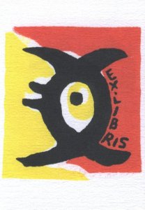 Chinese Contemporary Painting China Old Bookplate Xiao Dong Postcard