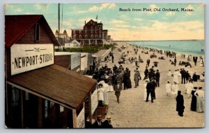 Old Orchard Beach  Maine   The Newport Studio    Postcard  1912