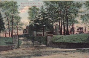 Massachusetts Chestnut Hill Approach To Mrs Mary Baker Eddys Residence 1913