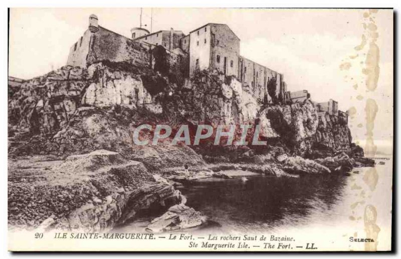 Postcard Old Miss Sainte Marguerite Fort Rocks Jumping Bazaine