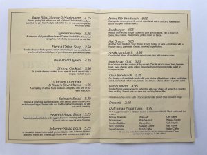 Vintage 80s KUNZ'S The Dutchman Restaurant Late Night Menu Louisville KY