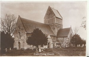 Norfolk Postcard - Castle Rising Church - Real Photograph - Ref 19598A