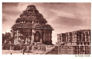 India Sun Temple Konarak Vintage Postcard 05.41