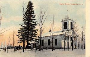 Jordanville New York Baptist Church Graveyard Antique Postcard K96691