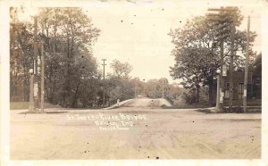 St Joseph River Bridge Bristol Indiana 1917 RPPC Real Photo postcard