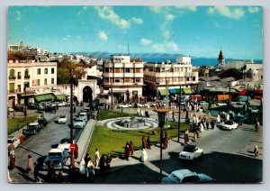 Tangier Grand Socco Square Morocco 4x6 Vintage Postcard 0401