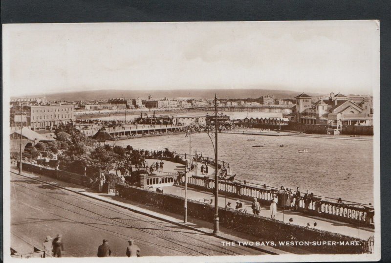 Somerset Postcard - The Two Bays, Weston-Super-Mare  RS5009