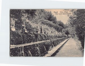 Postcard Villa d este Viale delle cento fontane Tivoli Copenhagen Denmark