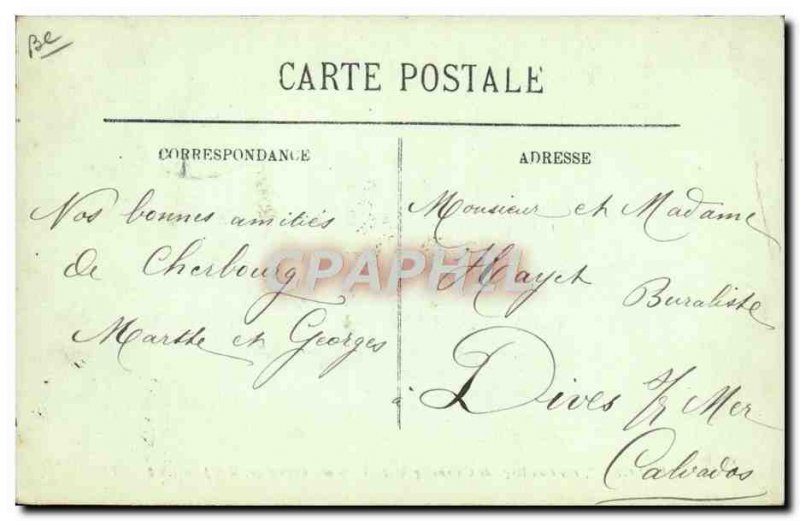 Old Postcard Vendemiaire The warship sank off Cherbourg Submarine