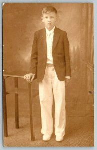 RPPC  Young Man in Suit  c1920   Postcard