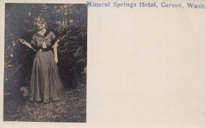 J79/ Carson Washington RPPC Postcard c1910 Mineral Springs Hotel  357