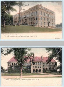 2 Postcards ITHACA, NY ~ Cornell University STIMSON HALL Boardman Hall 1905